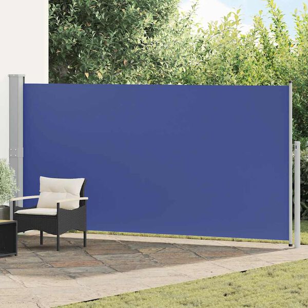 vidaXL Tenda da Sole Laterale Retrattile 160 x 500 cm Blu