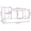 vidaXL Mobile per TV Grigio Cemento 100x35x55 cm Legno Multistrato