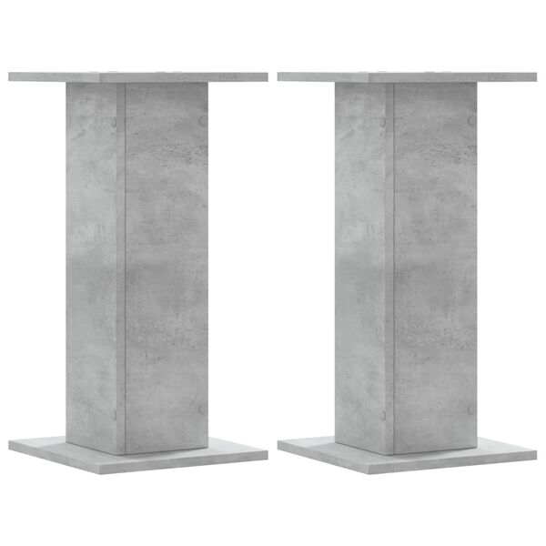 vidaXL Supporti Altoparlanti 2 pz Grigio 30x30x40 cm Legno Multistrato