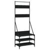 vidaXL Appendiabiti con Porta Scarpe Nero 70x40x184 cm