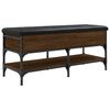 vidaXL Panca Porta Scarpe Rovere Marrone 102x42x45cm Legno Multistrato