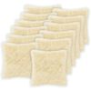 vidaXL Federa 12 pz HEERLEN Crema 45 x 45 cm Fleece PV