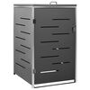 vidaXL Copribidone per Spazzatura Singolo 69x77,5x115cm Acciaio Inox