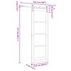 vidaXL Porta scorrevole ORKDAL Naturale 73,5 x 211 cm