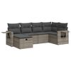 vidaXL Set Divano da Giardino 6 pz con Cuscini Grigio in Polyrattan