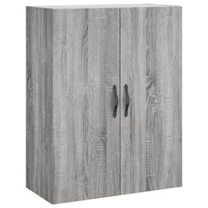 vidaXL Mobile a Parete Grigio Sonoma 69,5x34x90 cm Legno Multistrato