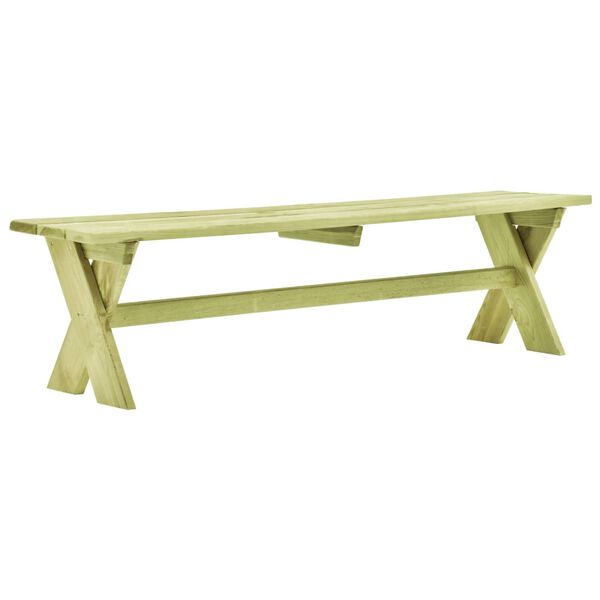 vidaXL Panca da Giardino 170 cm in Legno di Pino Impregnato