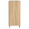 vidaXL Mobile Porta Dischi Rovere Sonoma 84,5x38x89 Legno Multistrato