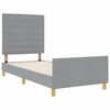 vidaXL Struttura del letto Grigio chiaro 100 x 200 cm Tessuto