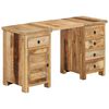 vidaXL Scrivania a Colonna in Legno Massello di Mango 140x50x77 cm
