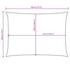 vidaXL Parasole a Vela Oxford Rettangolare 3x4,5 m Nero