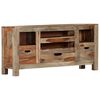 vidaXL Credenza Grigia 100x30x50 cm in Legno Massello di Acacia