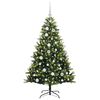vidaXL Albero di Natale Artificiale Pieghevole 150 LED Verde 120 cm