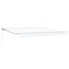vidaXL Tenda retrattile manuale Bianco 4,5 &times; 3,5 m