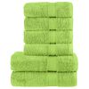 vidaXL Set ASciugamani SOLUND 6 pz Verde Mela 600 gsm