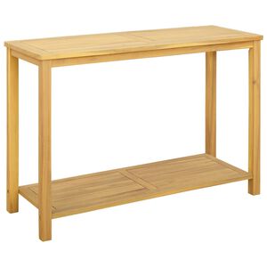 vidaXL Tavolo Consolle da Giardino 110x40x75cm Legno Massello Acacia