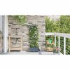 vidaXL Vaso da giardino Grigio Chiaro 40 x 40 x 126 cm Acciaio