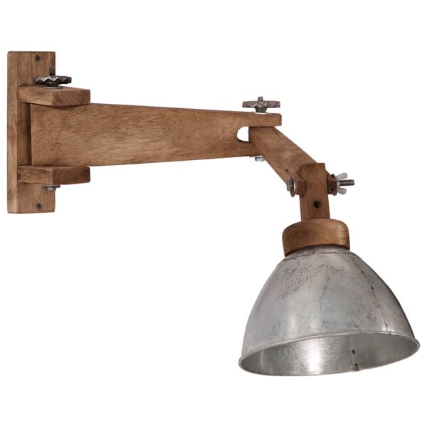 vidaXL Lampada a Parete 25 W Argento Vintage E27