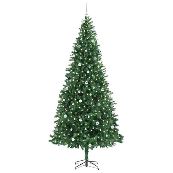 vidaXL Albero di Natale artificiale con 300 LED Verde 300 cm
