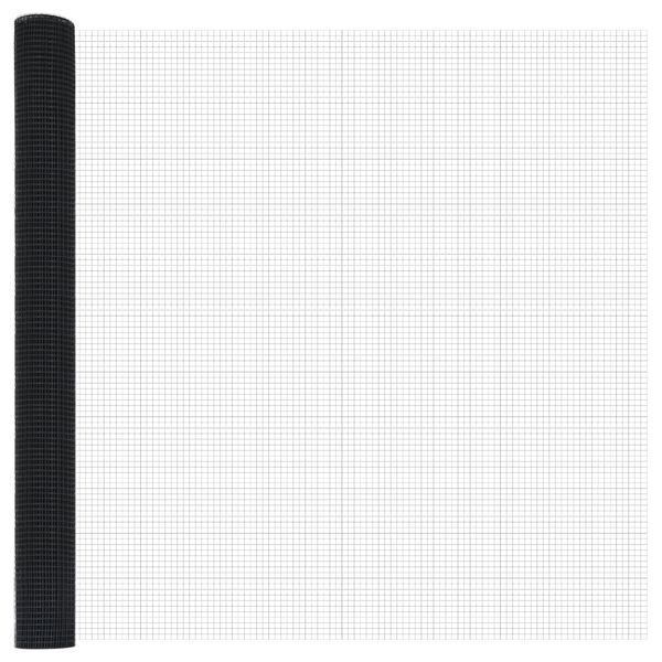 vidaXL Recinzione in Rete Saldato Grigio 1.6 x 25 m Acciaio