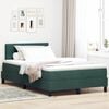 vidaXL Letto a molle con materasso Verde Scuro 120 x 190 cm Velluto