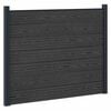 vidaXL Pannello di Recinzione WPC e Alluminio Nero