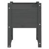 vidaXL Fioriera Grigio 40x40x52,5 cm in Legno Massello di Pino