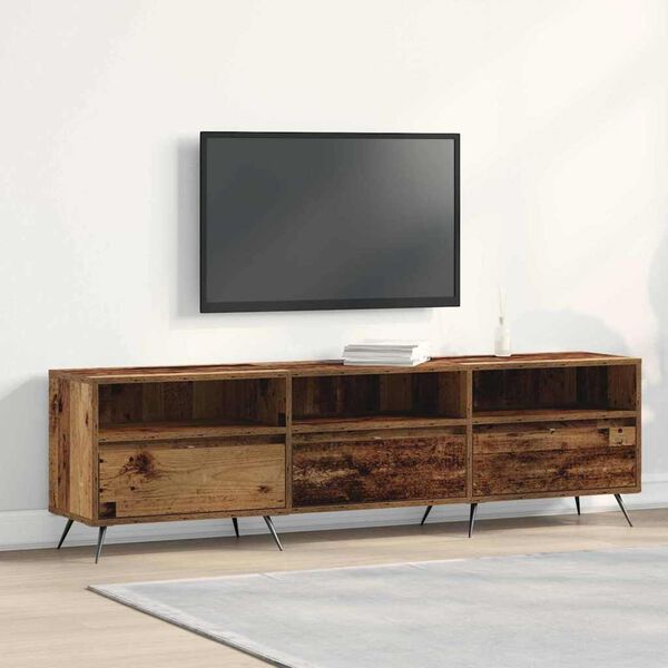 vidaXL Mobile TV Legno vecchio 150 x 30 x 44,5 cm Legno multistrato