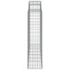 vidaXL Cesti Gabbioni ad Arco 6 pz 200x50x160/180 cm Ferro Zincato