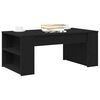 vidaXL Tavolino da salotto Rovere Nero 102 x 55 x 42 cm