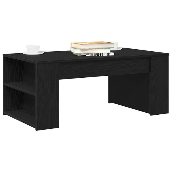 vidaXL Tavolino da salotto Rovere Nero 102 x 55 x 42 cm
