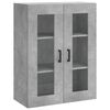 vidaXL Mobile a Parete Grigio Cemento 69,5x34x90 cm