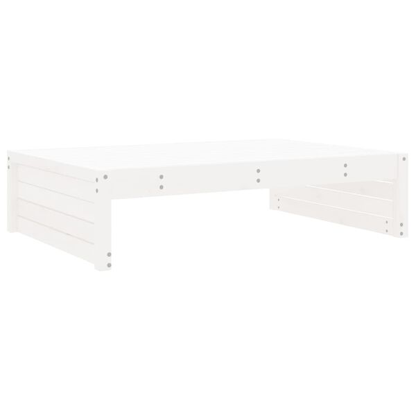 vidaXL Set Salotto da Giardino 4 pz Bianco in Legno Massello di Pino
