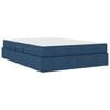 vidaXL Letto con contenitore e materasso Blu 140 x 200 cm Poliestere