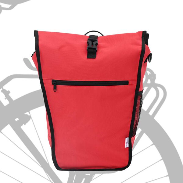 vidaXL Borsa per biciclette Rosso 34 x 16 x 59 cm Poliestere