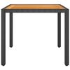 vidaXL Set Mobili da Pranzo Giardino 5pz Polyrattan e Massello Acacia
