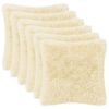 vidaXL Federa 6 pcs HEERLEN Crema 50 x 50 cm Fleece PV