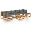 vidaXL Set Divani da Giardino 8 pz con Cuscini in Massello di Acacia