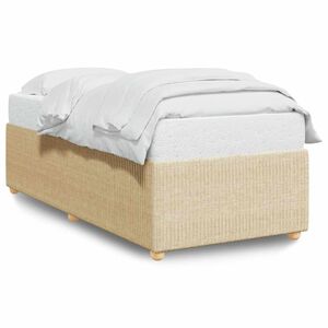 vidaXL Giroletto senza Materasso Crema 80x200 cm in Tessuto