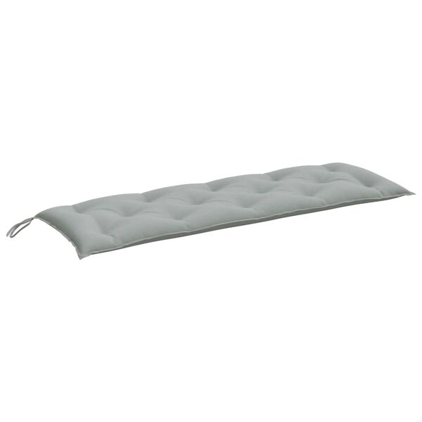 vidaXL Cuscino Panca Giardino Grigio Chiaro Mélange 150x50x7cm Tessuto