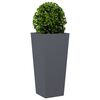 vidaXL Fioriera da Giardino Antracite 35x35x75 cm in Acciaio