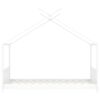 vidaXL Giroletto per Bambini Bianco in Massello di Pino 70x140 cm