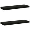 vidaXL Cuscini per Panchina a 2 Pezzi VUGHT 2 pz 100% Poliestere Nero