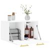 vidaXL Mobile a Parete Bianco 60x36,5x35 cm in Legno Multistrato