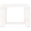 vidaXL Tavolino da Giardino Bianco 40x38x28,5 cm Legno Massello Pino