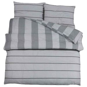 vidaXL Set Copripiumino Grigio Chiaro 260x220 cm in Cotone