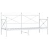 vidaXL Dormeuse senza Materasso Bianco 90x190 cm in Acciaio