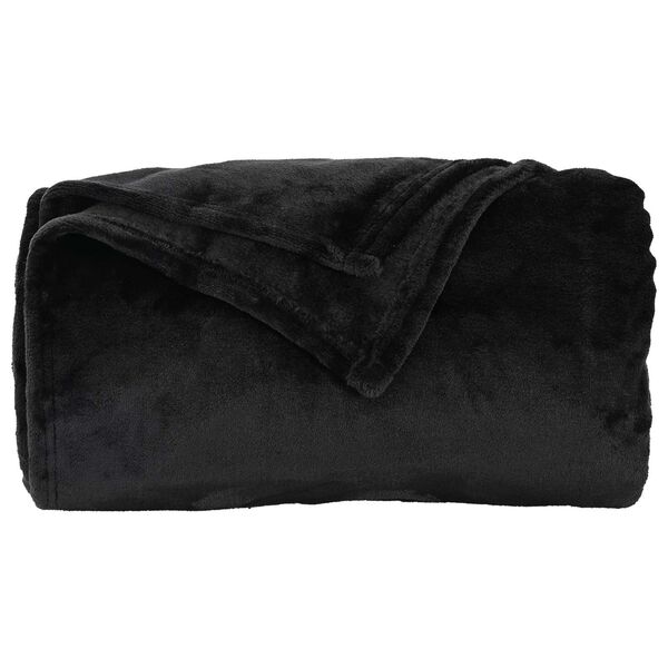 vidaXL Coperta Nero 240 x 270 cm Panno