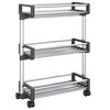 vidaXL Carrello Portaoggetti 59x20x75 cm in Alluminio