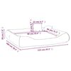 vidaXL Cuccia per Cani con Cuscini Marrone 135x100x20cm Tessuto Oxford